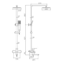 Душевая система  Ledeme L72433B - Превью изображения №8 — Интернет-магазин Time-Shop