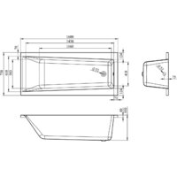 Ванна Lavinia Boho Rock 160x75 3707006P - Превью изображения №3 — Интернет-магазин Time-Shop