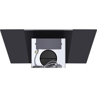 Кухонная вытяжка MAUNFELD Gloria 90 (нержавеющая сталь/черное стекло) - Превью изображения №7 — Интернет-магазин Time-Shop