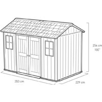  Keter Oakland 1175SD (2.29x3.5 м) - Превью изображения №5 — Интернет-магазин Time-Shop