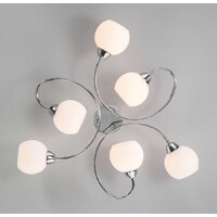 Припотолочная люстра Евросвет Tulia 30136/6 (хром) - Превью изображения №3 — Интернет-магазин Time-Shop