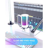 Проводной микрофон FIFINE A6V (белый) - Превью изображения №6 — Интернет-магазин Time-Shop