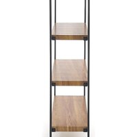 Стеллаж Halmar Bolivar Reg-1 (дуб золотой/черный) - Превью изображения №3 — Интернет-магазин Time-Shop