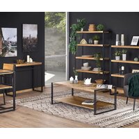 Стеллаж Halmar Bolivar Reg-1 (дуб золотой/черный) - Превью изображения №9 — Интернет-магазин Time-Shop