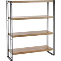 Стеллаж Halmar Bolivar Reg-1 (дуб золотой/черный) - Превью изображения №2 — Интернет-магазин Time-Shop