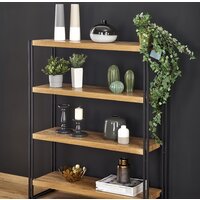 Стеллаж Halmar Bolivar Reg-1 (дуб золотой/черный) - Превью изображения №8 — Интернет-магазин Time-Shop