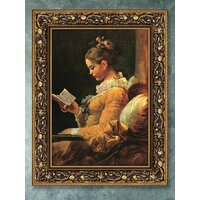 Картина Декарт Читательница Итальянский художник 8Л0513 (в раме) - Превью изображения №4 — Интернет-магазин Time-Shop