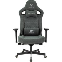 Игровое (геймерское) кресло Knight Hunter (серый Alfa 44) - Превью изображения №2 — Интернет-магазин Time-Shop