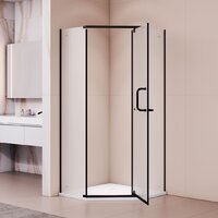 Душевой уголок RGW PA-081B 35088100-24 (черный/матовое стекло) - Превью изображения №2 — Интернет-магазин Time-Shop