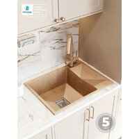 Кухонная мойка Polygran Blade 660 (песочный) - Превью изображения №3 — Интернет-магазин Time-Shop