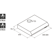 Кухонная вытяжка Jetair Light IX/F/60 (PRF0094403) - Превью изображения №2 — Интернет-магазин Time-Shop