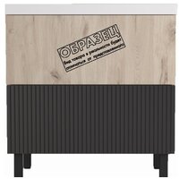  Style Line Тумба под умывальник Стокгольм ВЛДСП 80 2 ящика (напольная) - Превью изображения №2 — Интернет-магазин Time-Shop