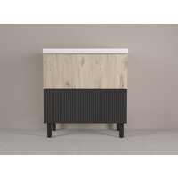  Style Line Тумба под умывальник Стокгольм ВЛДСП 80 2 ящика (напольная) - Превью изображения №4 — Интернет-магазин Time-Shop