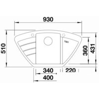 Кухонная мойка Blanco Zia 9 E (черный) 526031 - Превью изображения №5 — Интернет-магазин Time-Shop