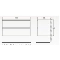  BelBagno Тумба под умывальник ALBANO-1000-2C-SO-RR - Превью изображения №3 — Интернет-магазин Time-Shop