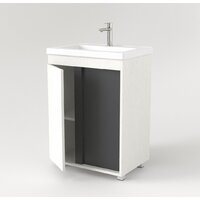  Дабер Тумба под умывальник 013 70 Т13.7.0.20 (белый древесный/серый) - Превью изображения №3 — Интернет-магазин Time-Shop