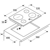 Варочная панель Candy CH 64 FC - Превью изображения №2 — Интернет-магазин Time-Shop