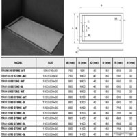 Душевой поддон WeltWasser TRS 9070 Stone-WT 90x70 - Превью изображения №2 — Интернет-магазин Time-Shop