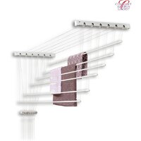 Сушилка для белья Comfort Alumin Потолочная 6 прутьев 170 см стальная (с металлическим креплением) - Превью изображения №4 — Интернет-магазин Time-Shop
