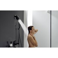 Душевой гарнитур  Hansgrohe Pulsify Select 105 3jet Relaxation 24170670 (черный матовый) - Превью изображения №2 — Интернет-магазин Time-Shop