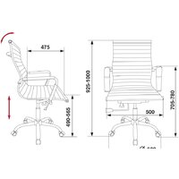 Офисное кресло Бюрократ CH-883-LOW/IVORY (бежевый) - Превью изображения №5 — Интернет-магазин Time-Shop