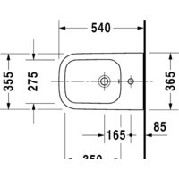 Биде Duravit Happy D.2 [2258150000] - Превью изображения №2 — Интернет-магазин Time-Shop