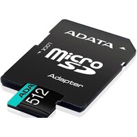 Карта памяти ADATA Premier Pro AUSDX512GUI3V30SA2-RA1 microSDXC 512GB (с адаптером) - Превью изображения №3 — Интернет-магазин Time-Shop