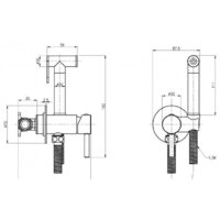 Гигиенический душ Cezares CZR-SET-DA1-ID2-FMM120-01 - Превью изображения №2 — Интернет-магазин Time-Shop