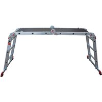 Лестница-трансформер Новая высота NV 333 с помостом профессиональная 4x3 ступени - Превью изображения №4 — Интернет-магазин Time-Shop