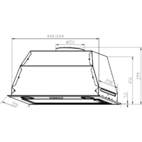 Кухонная вытяжка LEX GS Bloc P 600 (нержавеющая сталь) - Превью изображения №2 — Интернет-магазин Time-Shop