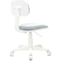 Офисное кресло Бюрократ CH-W201NX (серо-голубой Light-28/пластик белый) - Превью изображения №4 — Интернет-магазин Time-Shop