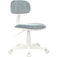 Бюрократ CH-W201NX (серо-голубой Light-28/пластик белый)