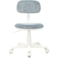 Офисное кресло Бюрократ CH-W201NX (серо-голубой Light-28/пластик белый) - Превью изображения №2 — Интернет-магазин Time-Shop