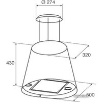 Кухонная вытяжка Jetair Gisela WH/F/50 (PRF0099143) - Превью изображения №3 — Интернет-магазин Time-Shop