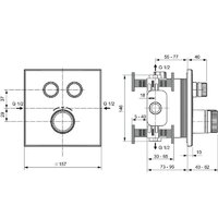 Душевая система  Ideal Standard Ceratherm Navigo A7773AA - Превью изображения №20 — Интернет-магазин Time-Shop