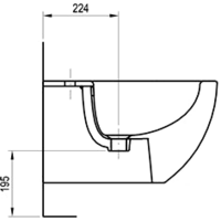 Биде Ravak Uni Chrome X01517 - Превью изображения №5 — Интернет-магазин Time-Shop