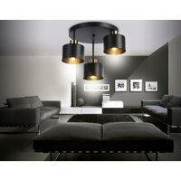 Люстра средней высоты Ambrella light Traditional TR8121/3 BK/BS (черный/латунь) - Превью изображения №4 — Интернет-магазин Time-Shop