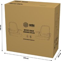 Офисное кресло CACTUS CS-WMC212-GY (белый/серый) - Превью изображения №6 — Интернет-магазин Time-Shop