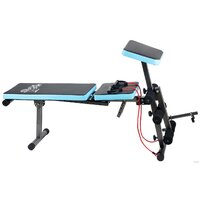 Силовая скамья Atlas Sport AS-03 Pro с партой (черный/синий) - Превью изображения №5 — Интернет-магазин Time-Shop