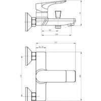 Смеситель Esko Eiger EG 54 w/a - Превью изображения №2 — Интернет-магазин Time-Shop