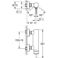 Смеситель Grohe Essence Chrom 25252001 - Превью изображения №6 — Интернет-магазин Time-Shop