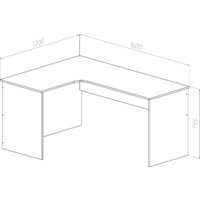 Стол МДК СПУ-П угловой 1600x1200x755 (правый, венге) - Превью изображения №2 — Интернет-магазин Time-Shop