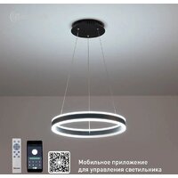 Подвесная люстра Estares Stella 64W R-APP-400x1200-BLACK/WHITE-220-IP20 - Превью изображения №3 — Интернет-магазин Time-Shop