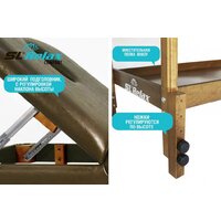 Массажный стол SL Relax Comfort (коричевый) - Превью изображения №4 — Интернет-магазин Time-Shop