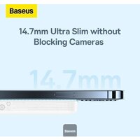 Внешний аккумулятор Baseus Magnetic Mini Wireless Fast Charging Power Bank 20W 6000mAh (белый) - Превью изображения №7 — Интернет-магазин Time-Shop