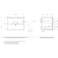  BelBagno Тумба под умывальник MARINO-CER-N-700-2C-SO-RG-P - Превью изображения №2 — Интернет-магазин Time-Shop
