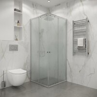 Душевой уголок Niagara Eco NG-1010-14QMT 100x100x190 (хром/стекло матовое) - Превью изображения №3 — Интернет-магазин Time-Shop