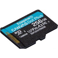 Карта памяти Kingston Canvas Go! Plus microSDXC 256GB SDCG3/256GB (с адаптером) - Превью изображения №3 — Интернет-магазин Time-Shop