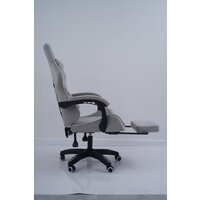 Игровое (геймерское) кресло Calviano 1584 (велюр, серый) - Превью изображения №11 — Интернет-магазин Time-Shop