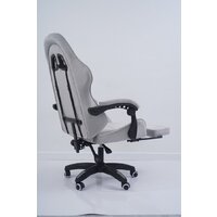 Игровое (геймерское) кресло Calviano 1584 (велюр, серый) - Превью изображения №9 — Интернет-магазин Time-Shop